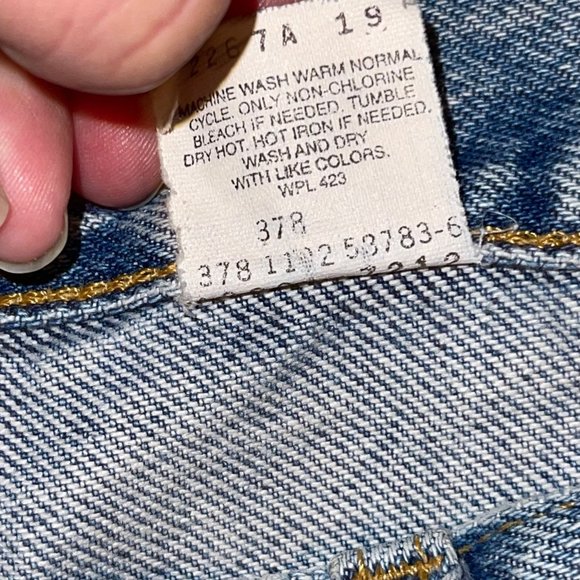 Levis Vintage Well Worn Relaxed Fit 100 Cotton Straight Leg Jeans 36 33 - Picture 9 of 10